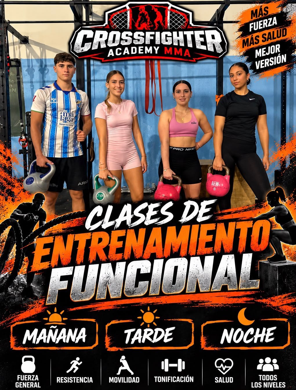 Entrenamiento Funcional en Crossfighter MMA Academy